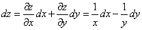 自考《高等数学（一）》真题练习：全微分计算5
