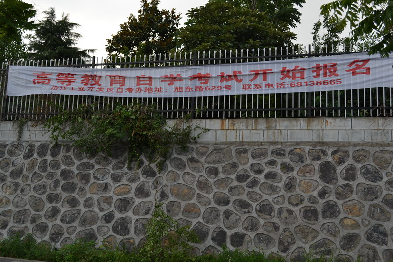 南京沿江工业开发区2012下半年自考报名现场(图)1